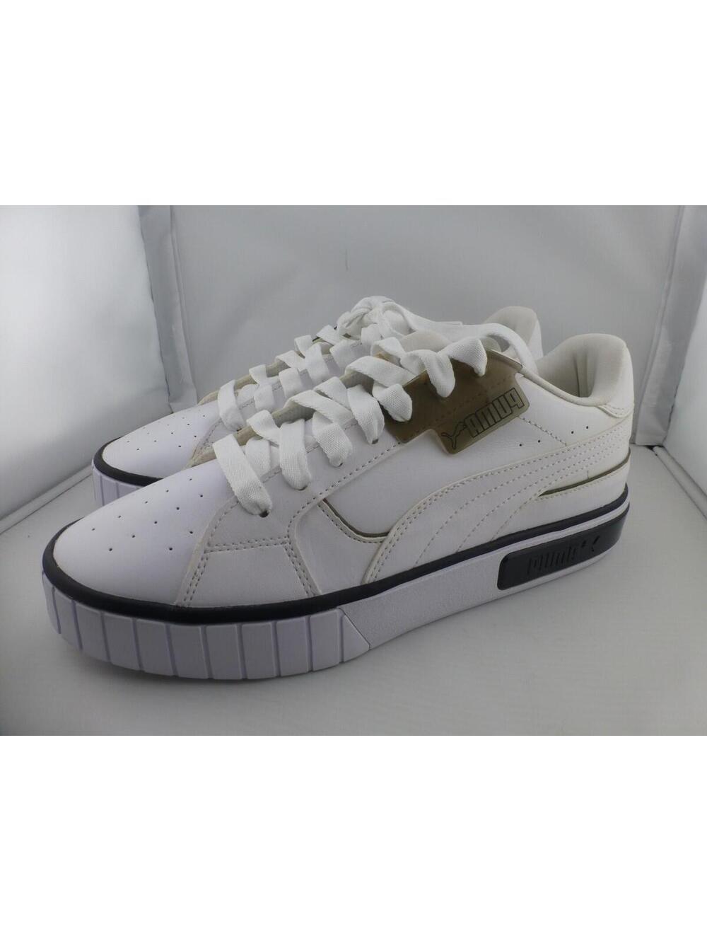 Puma Cali Dream Women's SZ 9 Casual Platform Sneakers White Gold Black 381609-03